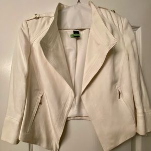 White House Black Market White Jacket